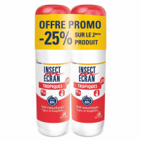 Insect Ecran Tropiques Anti-moustiques Spray 2 x 75ml 