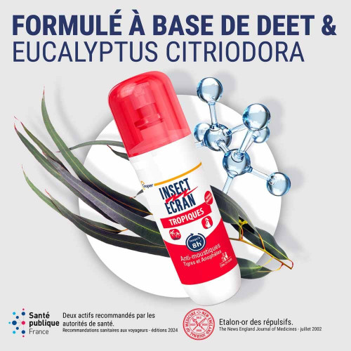 Insect Ecran Tropiques Anti-moustiques Spray 2 x 75ml 
