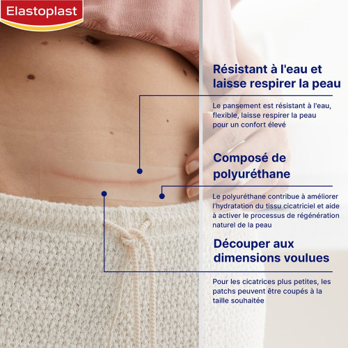 Elastoplast Réducteur Cicatrices XL 21 Pansements Efficace Discret