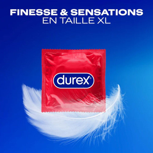 Durex Feeling XL 12 préservatifs Confort Largeur 60 mm Pharma360