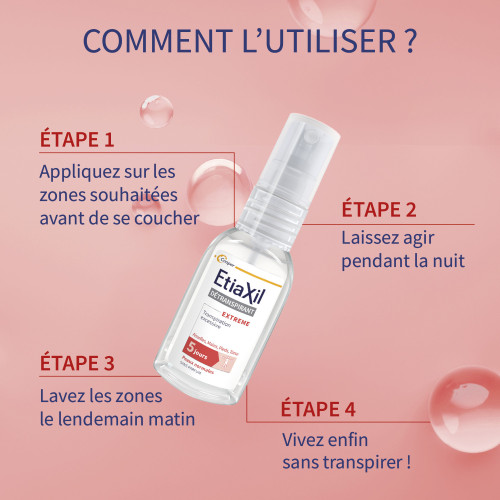 Etiaxil Détranspirant Extrême 30 ml Contrôle Transpiration 5 Jours