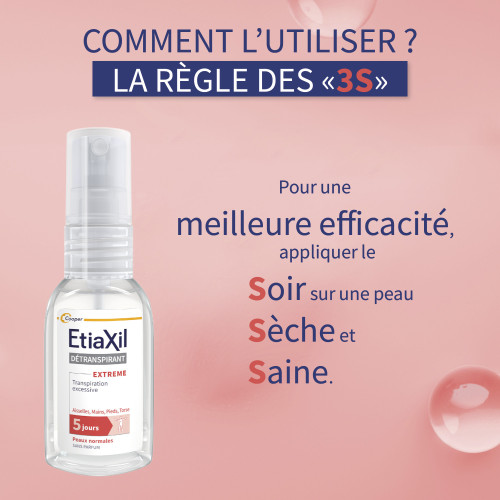 Etiaxil Détranspirant Extrême 30 ml Contrôle Transpiration 5 Jours