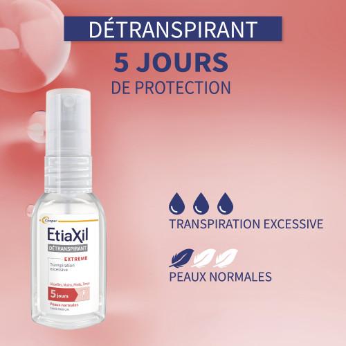 Etiaxil Détranspirant Extrême 30 ml Contrôle Transpiration 5 Jours