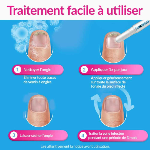 Excilor Mycose Ongle Traitement 4ml Déjaunissement Actif Pharma360
