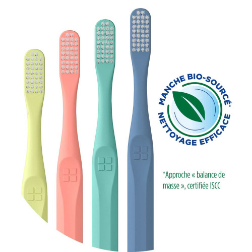Gum Brosse à Dents Bio 410 Medium Nettoyage Doux et Écologique