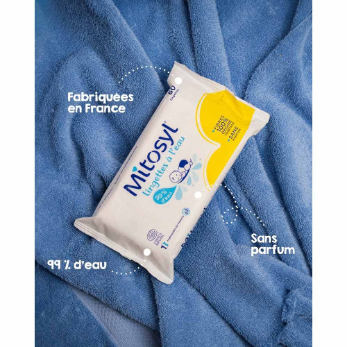 Mitosyl Lingettes à l'Eau 240+60 Nettoyage Doux Bébé - Pharma360