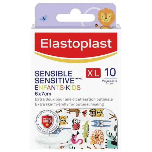 Elastoplast Sensible XL Enfants 10 pansements hypoallergéniques Pharma360