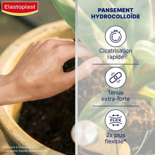 Elastoplast Second Skin Protection 10 pansements cicatrisation rapide