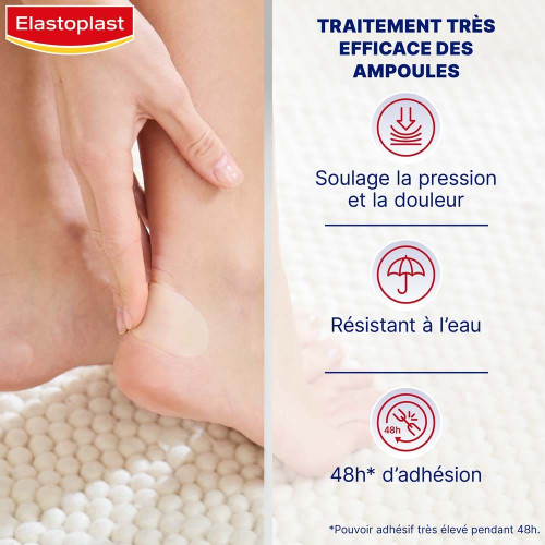 Elastoplast Blister Plaster 5 Pansements Soulage Ampoules Talons