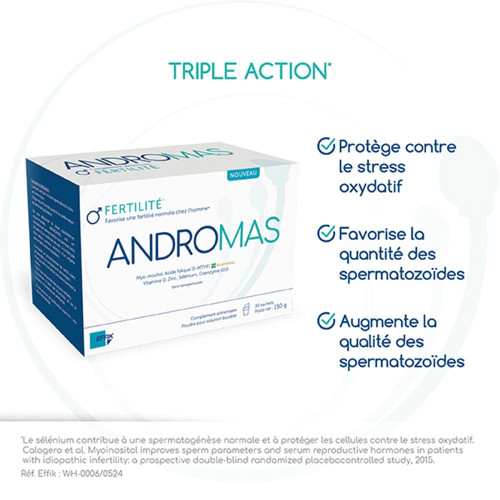 Effik Andromas 150g Fertilité Masculine Naturelle - Pharma360