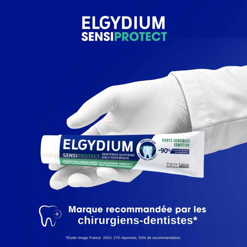 Dentifrice Elgydium : Soulagement dents sensibles -90% en 1 mois