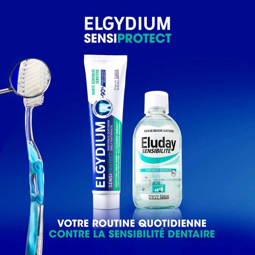 Dentifrice Elgydium : Soulagement dents sensibles -90% en 1 mois