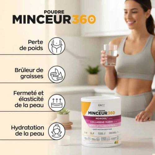 Minceur EAFIT Matcha : Poudre matcha, drainage & collagène - 275g