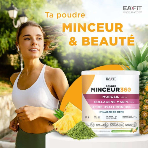 Minceur EAFIT Matcha : Poudre matcha, drainage & collagène - 275g