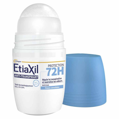 ETIAXIL Déod Anti-Transpirant 72h - Roll-on 2x50ml