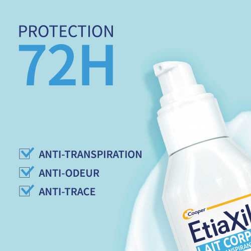 ETIAXIL Anti-Transpirant Lait Corps : Protection 72h Peaux Sensibles