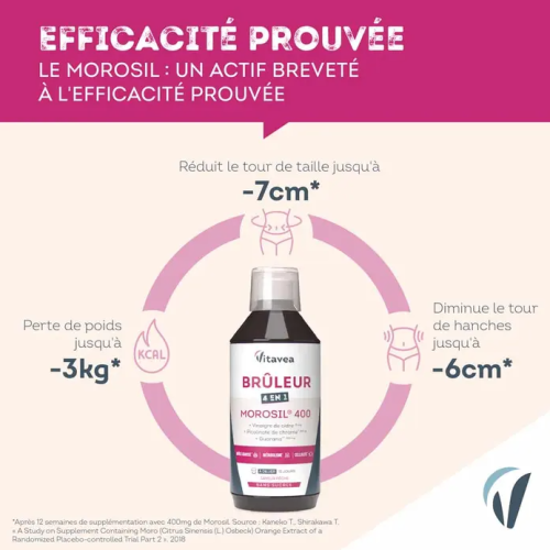 Vitavea Morosil 400 Brûleur 500ml Perte de poids efficace Pharma360