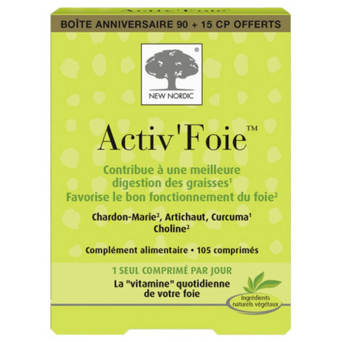 New Nordic Activ'foie 90 - Digestion des Graisses, Soutien Hépatique