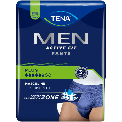 TENA Men Act Fit : Slips urinaires M, protection forte, 9 pièces