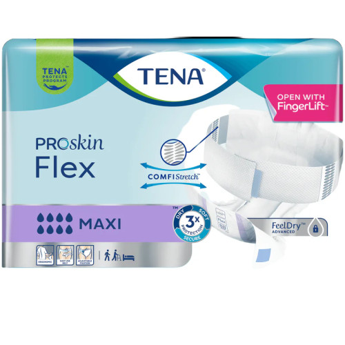 TENA FLEX MAXI Médium : Absorption Maxi, Confort & Sécurité - Sac/22