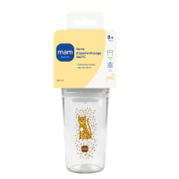 MAM Verre à bec souple 8+ mois - 290ml, apprentissage boisson autonome