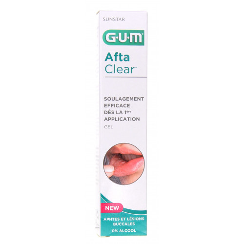 GUM AftaClear Gel 10mL - Soulage Douleur, Cicatrisation Rapide