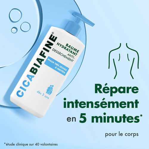 CICABIAFINE Baume Hydratant 400mL - Hydratation Intense Peau Sèche