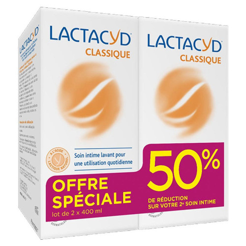 Lactacyd Femina Soin Doux Intime 2x400ml - Nettoyage Délicat