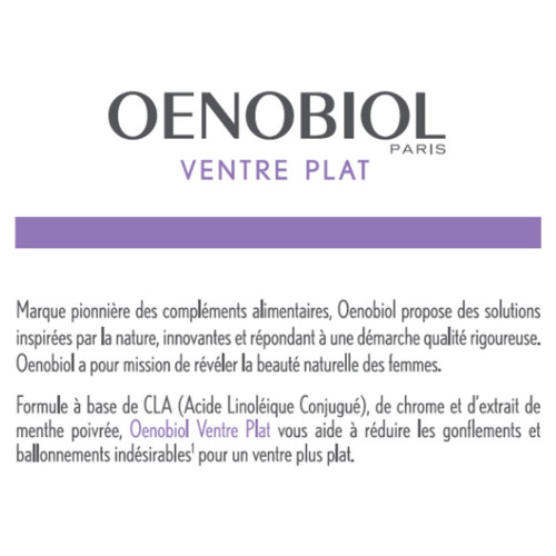 OENOBIOL Femme 45+ Ventre Plat - Réduit les gonflements