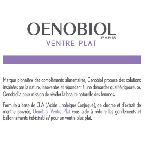 OENOBIOL FEMME 45+ Ventre Plat - Réduisez les gonflements