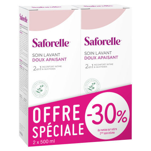 Saforelle Soin Lavant Doux 1000ml - Apaise et Nettoie