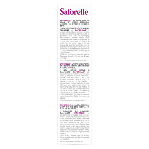 Saforelle Soin Lavant Doux 500ml - Apaise et Nettoie