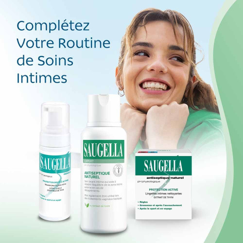 Saugella Antiseptique Naturel 250mL - Soulage Irritations