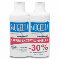 Saugella Dermoliquide 2x500ml - Hygiène Intime Douce Quotidienne