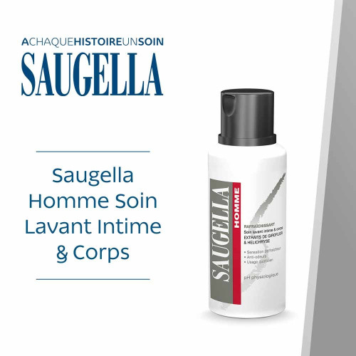 Saugella Homme 200mL - Soin Quotidien Hygiène Intime