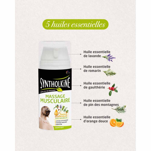 SYNTHOLKINE Crème Gel Massage 75mL - Soulage et Récupère Muscles