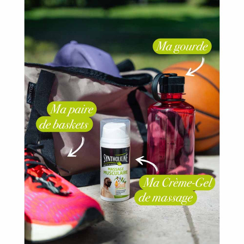 SYNTHOLKINE Crème Gel Massage 75mL - Soulage et Récupère Muscles