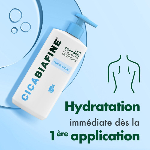 CICABIAFINE Lait Hydratant Corporel 400mL - Hydratation et Réparation