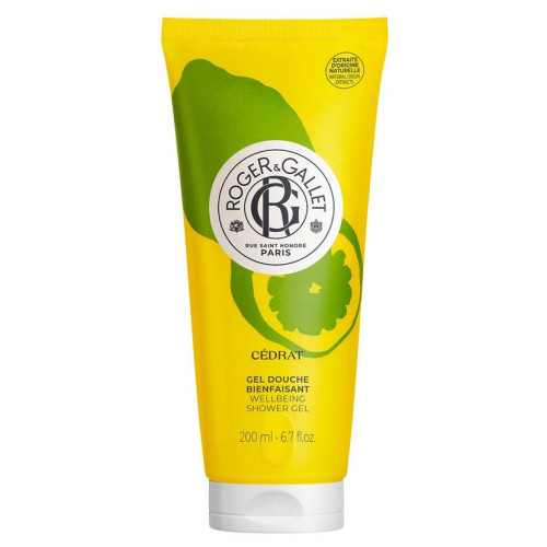 Gel Douche Energisant Cédrat ROGER & GALLET 200mL - Agrumes Pétillants