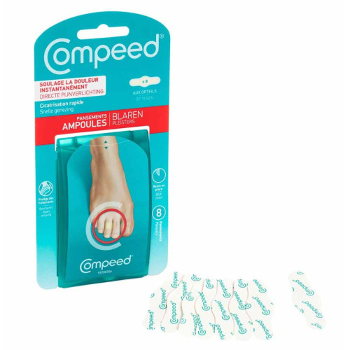 COMPEED Spécial Orteils 8 Pansements - Soulage Ampoules