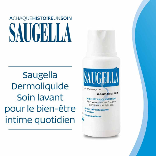 Saugella Dermoliquide 2x250mL - Hygiène Intime Douce Quotidienne