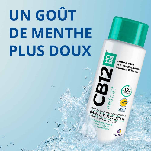 CB12 Mild Bain Doux 250mL - Fraîcheur et Prévention Caries