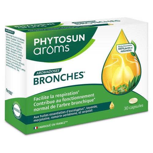 Phytosun Aroms Aromadoses Bronches 30 Capsules - Libérez vos bronches