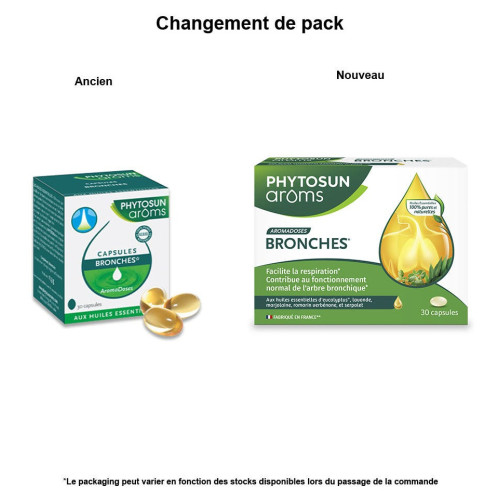 Phytosun Aroms Aromadoses Bronches 30 Capsules - Libérez vos bronches