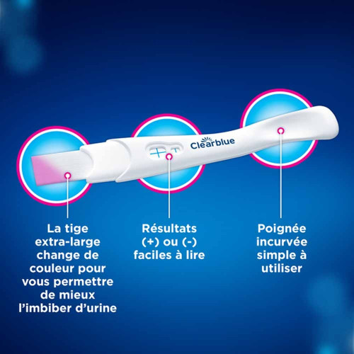 Clearblue PLUS Test Grossesse 2 Tests - Facile, Précis,