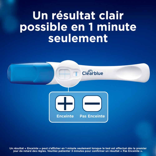 Clearblue PLUS Test Grossesse 2 Tests - Facile, Précis,