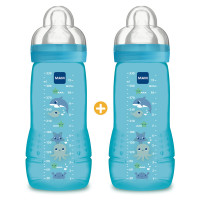 MAM Biberons 2eme Age Cirque 330mL - Anti-colique, Autostérilisant