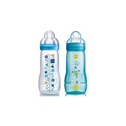 MAM Biberons 2eme Age Cirque 330mL - Anti-colique, Autostérilisant