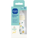 MAM Biberon Verre Feel Good 170mL - Chauffable, Stérilisable