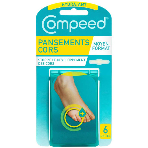 Compeed Pansement Cors Hydratant 6 pièces - Soulage et Protège
